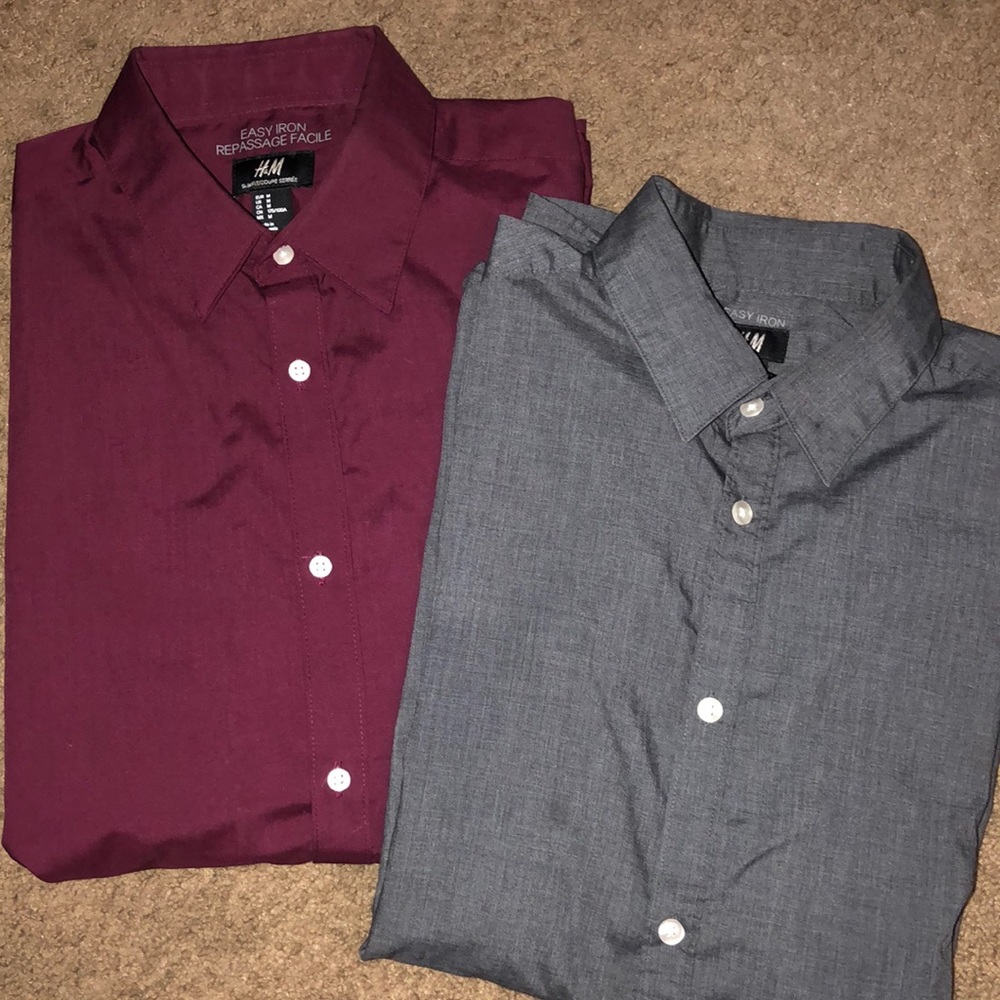 Two H&M dress shirts